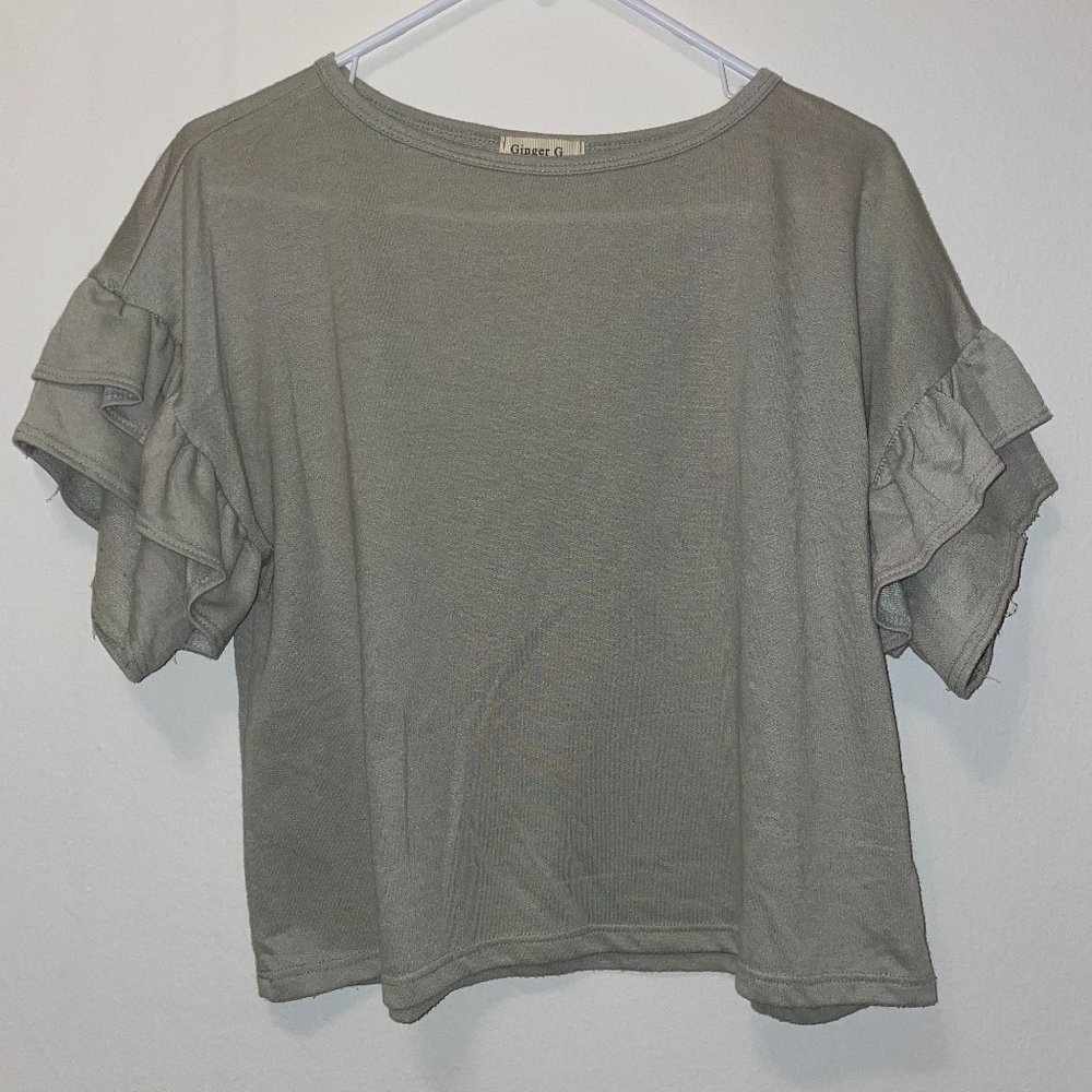 Boutique, Muted Green Blouse